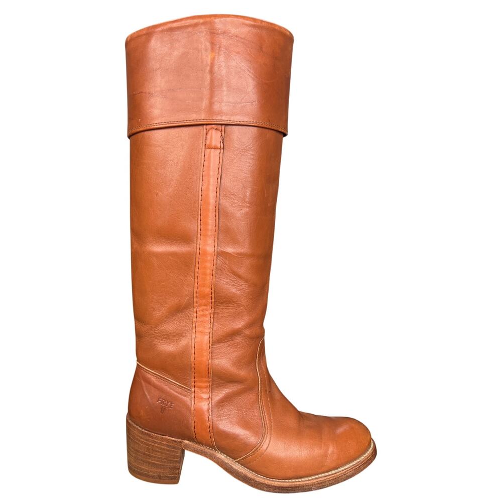Vintage Frye Women’s Pirate Brown Leather Campus Boot Size US 8.5